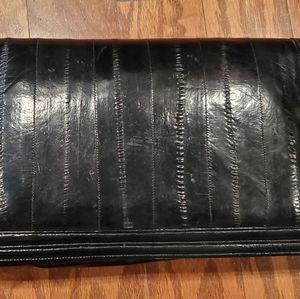 Eel skin purse